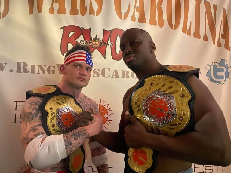 Radio Personality Turned Professional Wrestler Wins Ring Wars Carolina (RWC) Tag Team Championship
