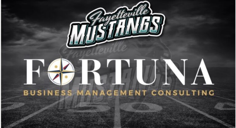 FAYETTEVILLE MUSTANGS PROFESSIONAL ARENA FOOTBALL TEAM ANNOUNCE GROUNDBREAKING PARTNERSHIP WITH FORTUNA BUSINESS MANAGEMENT CONSULTING (BMC)